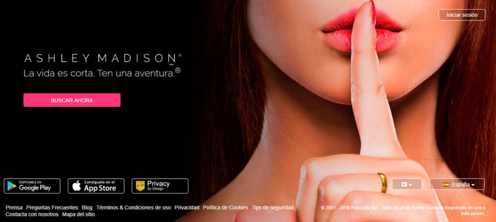 Registro Ashley Madison